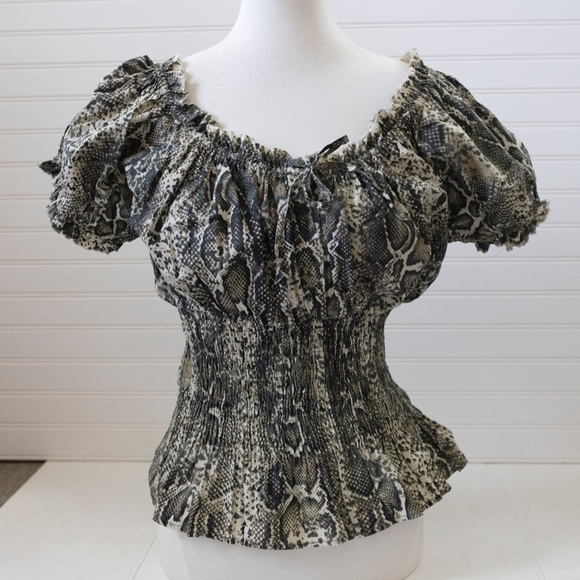 Snakeskin print RANCHO ESTANICIA blouse - Picture 9 of 9